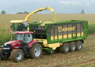 Спрощені причепи для силосу Krone ZX 430 GL 