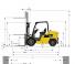 Розміри Caterpillar DP55N 