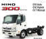 Вантажівки стійке шасі Hino 300 616 HYBRID 4x2