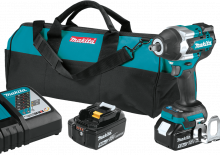 Акумуляторні ударні гайковерти та гайковерти Makita XWT18T