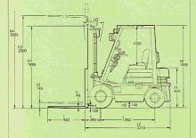 Автонавантажувач дизельний Komatsu FD 15 T-15