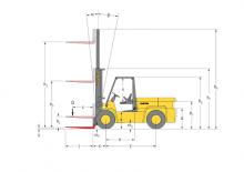 Автонавантажувач дизельний Hyster H 7.00 XL