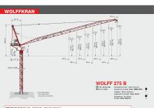 Баштові крани - вантажопідйомна стріла - верхнеповоротні Wolffkran 275 B