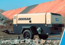 Портативні повітряні компресори: дизельні, електричні, бензинові Doosan 7/72