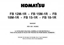 Електричні навантажувачі Komatsu FB 12 M 1 R