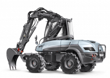 Електричний колісний екскаватор Mecalac e12
