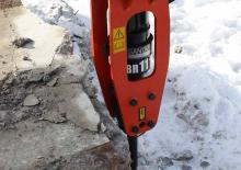 Гідравлічні відбійні молотки Sandvik BR 333