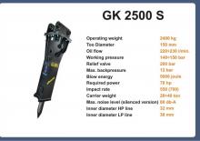 Гідравлічні відбійні молотки Italdem GK 2500 S 