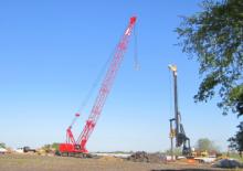 Гусеничні крани - ґратчаста стріла Manitowoc 12000-1