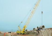 Гусеничні крани - ґратчаста стріла Sennebogen 2200