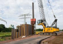 Гусеничні крани - ґратчаста стріла Sennebogen 640E