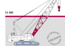 Гусеничні крани - ґратчаста стріла Terex-Demag CC 400