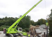 Гусеничні крани - телескопічна стріла Sennebogen 683 R