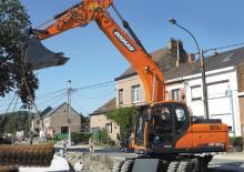 Колісні екскаватори Doosan DX190W