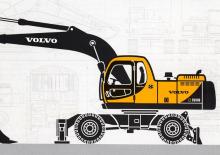 Колісні екскаватори Volvo EW180