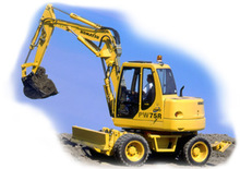 Колісні екскаватори Komatsu PW75-1