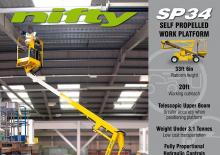 Колісні підйомники з шарнірною стрілою Niftylift SP 34 Narrow