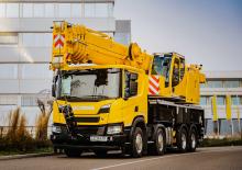 крани, змонтовані на вантажному автомобілі - телескопічні Liebherr LTF 1605-4.1