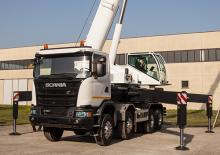 крани, змонтовані на вантажному автомобілі - телескопічні Marchetti MTK 1005 II