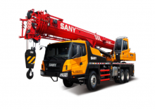 крани, змонтовані на вантажному автомобілі - телескопічні Sany STC250C