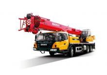 крани, змонтовані на вантажному автомобілі - телескопічні Sany STC250T5-6