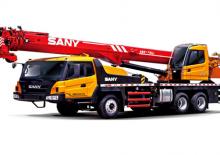 крани, змонтовані на вантажному автомобілі - телескопічні Sany STC300