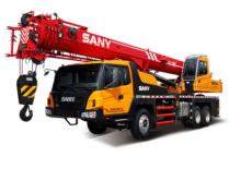 крани, змонтовані на вантажному автомобілі - телескопічні Sany STC300S