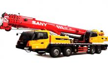 крани, змонтовані на вантажному автомобілі - телескопічні Sany STC500