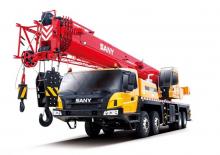 крани, змонтовані на вантажному автомобілі - телескопічні Sany STC600C5