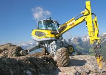 крокуючі екскаватори Menzi M525