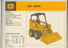 Міні-навантажувачі John Deere Construction JD24
