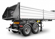Напівпричепи для самоскидів Schwarzmüller 2-axle 3-way tipper semitrailer - building site - reinforced