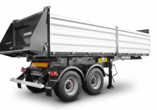 Напівпричепи для самоскидів Schwarzmüller 2-axle 3-way tipper semitrailer - building site