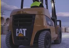 навантажувач з вилковим захватом LPG Caterpillar GP25N