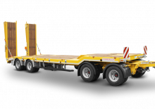 Причепи низькі Schwarzmüller 4-axle low loader trailer with offset platform