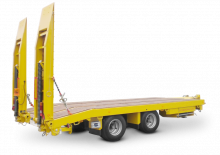 Причепи низькі Schwarzmüller Centre-axle low loader trailer with straight platform