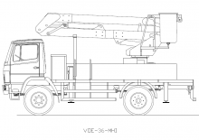 Причіпні підйомники з шарнірною стрілою Versalift VOE-36-MHI (EXPORT)
