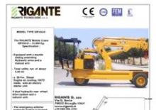 Промислові пересувні крани Rigante GR 150 EL