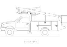 Причіпні підйомники з шарнірною стрілою Versalift SST-36-NE