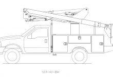 Причіпні підйомники з шарнірною стрілою Versalift SST-40-EIH
