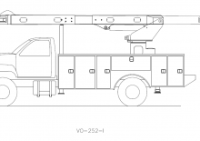 Причіпні підйомники з шарнірною стрілою Versalift VO-252-REAR