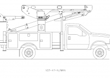 Причіпні підйомники з шарнірною стрілою Versalift VST-47-MHN
