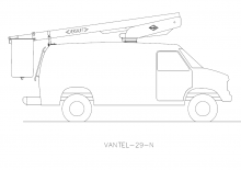 Автовишки з телескопічною стрілою Versalift VANTEL-29-NE