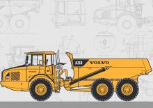 Шарнірні самоскиди Volvo A25D (6x6)