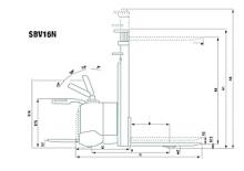 Палетні штабелери Stand Up Rider Platform Mitsubishi SBV 12 NS