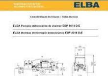 стаціонарні насоси для подачі бетону Elba EBP 5018 E