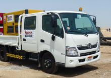 стійке шасі Hino 300 714 LWB Crew Cab 4x2
