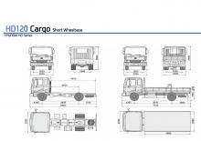 стійке шасі Hyundai Commercial Vehicles HD 120 4x2 D6GA224