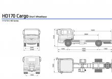 стійке шасі Hyundai Commercial Vehicles HD170 4x2 D6GA28