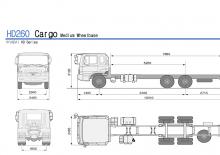 стійке шасі Hyundai Commercial Vehicles HD260 6x4 D6CA38